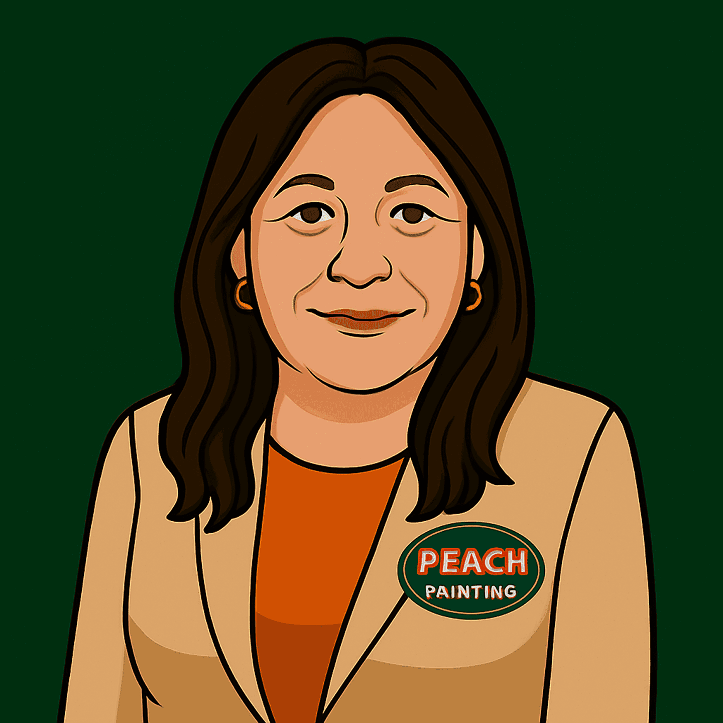 About - Peach Painting -